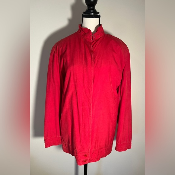made in china Jackets & Blazers - Red Silk Jacket. Size Large. Fully lined. Very soft and comfortable.